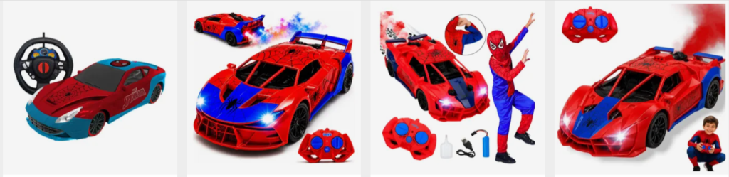 CARRINHO de Controle Remoto VALE a PENA?: Top 6 MELHORES de 2026 4 Candide Homem Aranha Smart Driver 58002