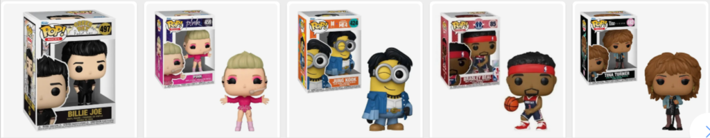 Funko Pop Rocks e Sports