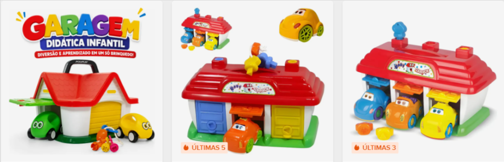 Top 6 MELHORES Pistas de CARRINHO Infantil em 2026 7 Garagem Didatica Poliplac com Carrinhos Bubi