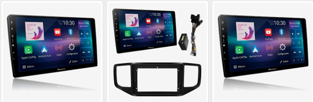 Melhor MULTIMÍDIA Automotiva ANDROID Auto 2026. TOP 5 - Análise COMPLETA 2 Pioneer DMH AP6650BT