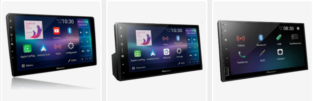 Melhor MULTIMÍDIA Automotiva ANDROID Auto 2026. TOP 5 - Análise COMPLETA 5 Pioneer DMH ZF8550TV
